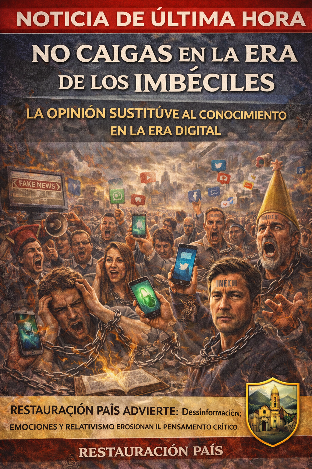 No caigas en la era de los imbéciles: cuando la opinión desplaza al conocimiento